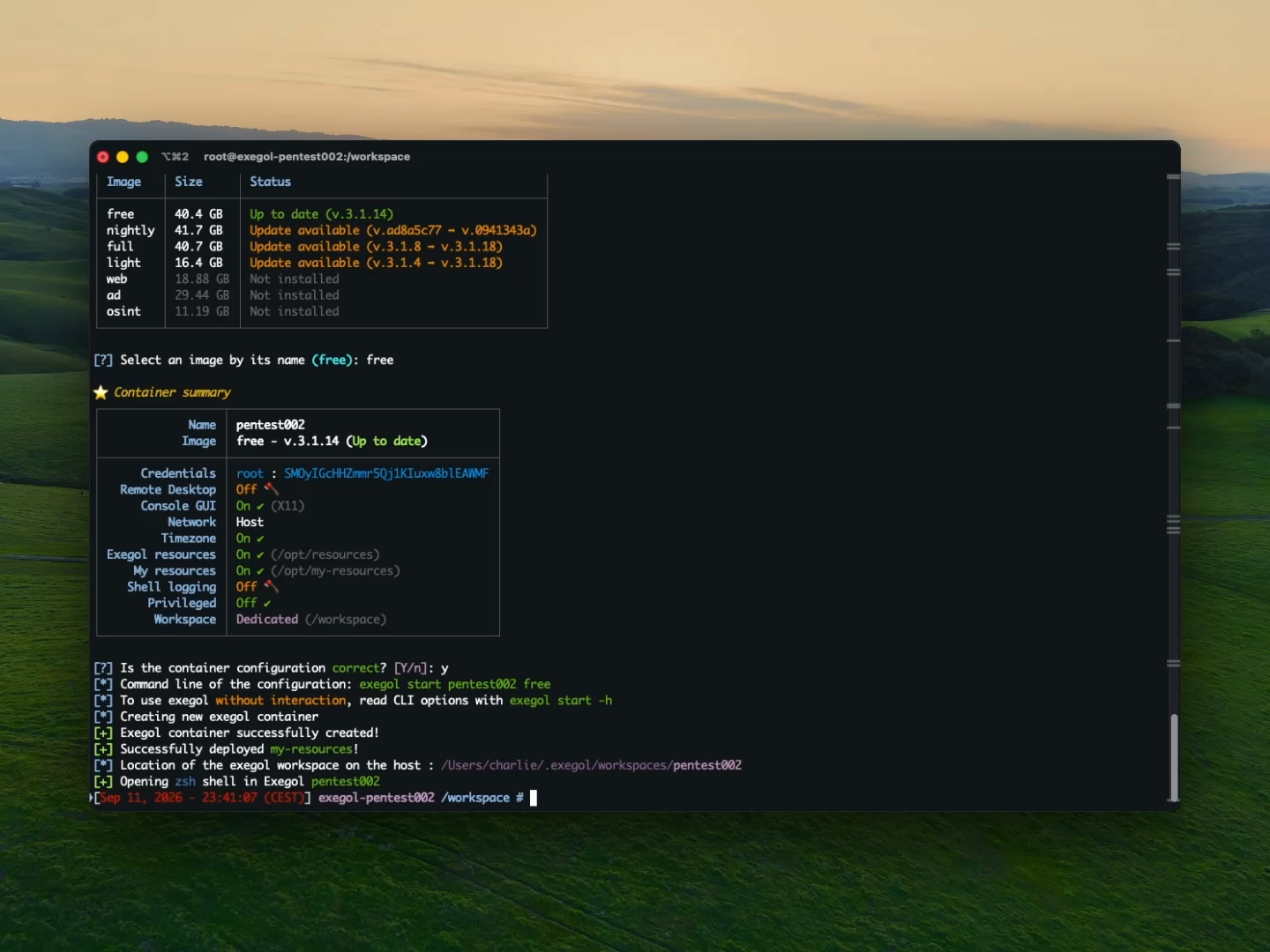 Containers in seconds